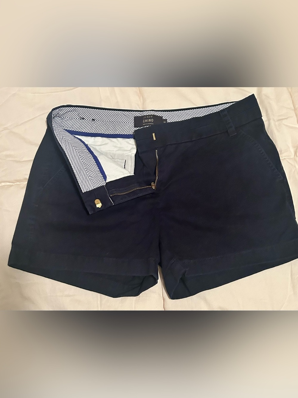 J. Crew Navy Chino Shorts - Picture 3 of 8